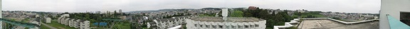 This is a panorama taken from the top of Derek's roof. Its nice, its overcast, its Sendai.